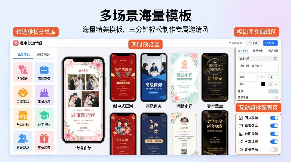 专属请柬不踩雷！精准适配各类人群，新手也能快速搞定